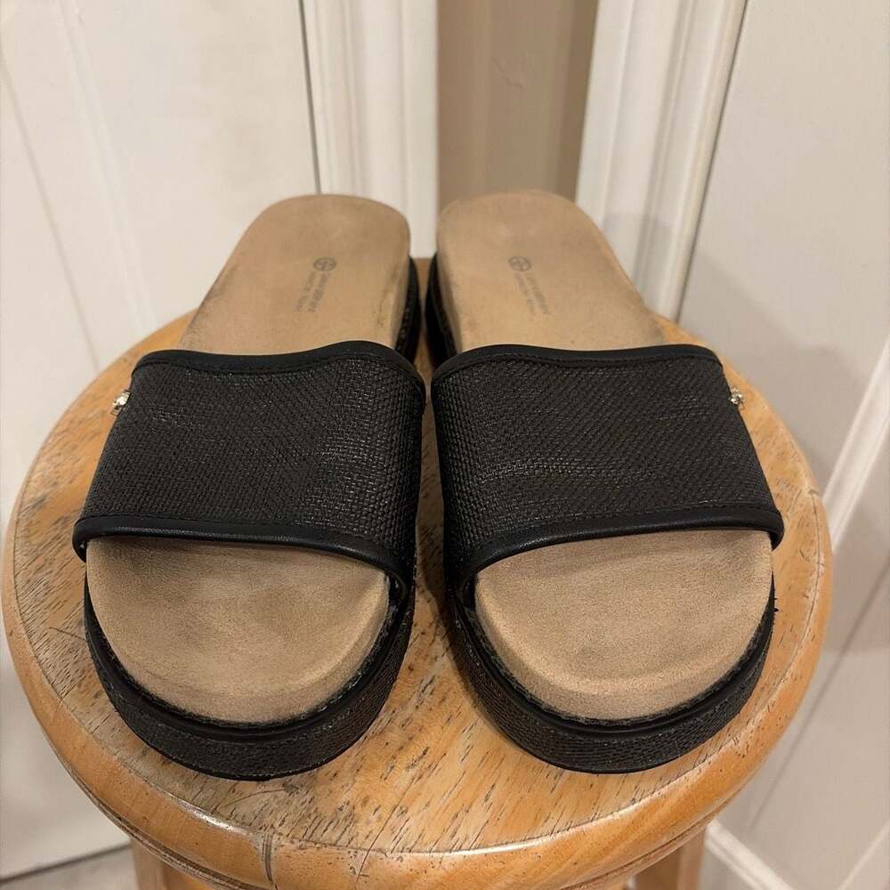 Giani Bernini Joannn Memory Foam Slide Sandals in Black